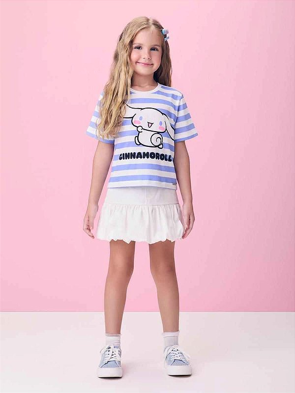 Blusa Infantil Listrada Cinnamoroll Momi