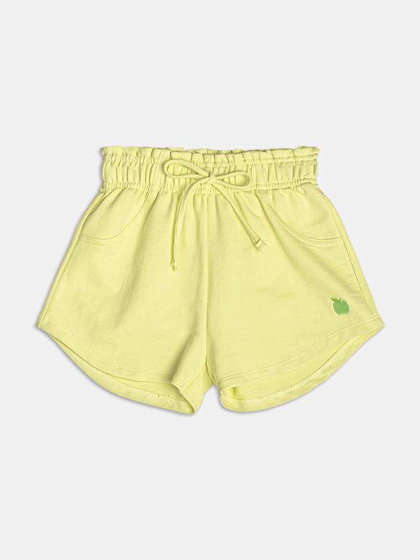 Shorts Infantil Moletinho Verde Melao Momi