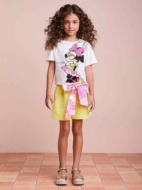 Conjunto Infantil Minnie Faixa Anime
