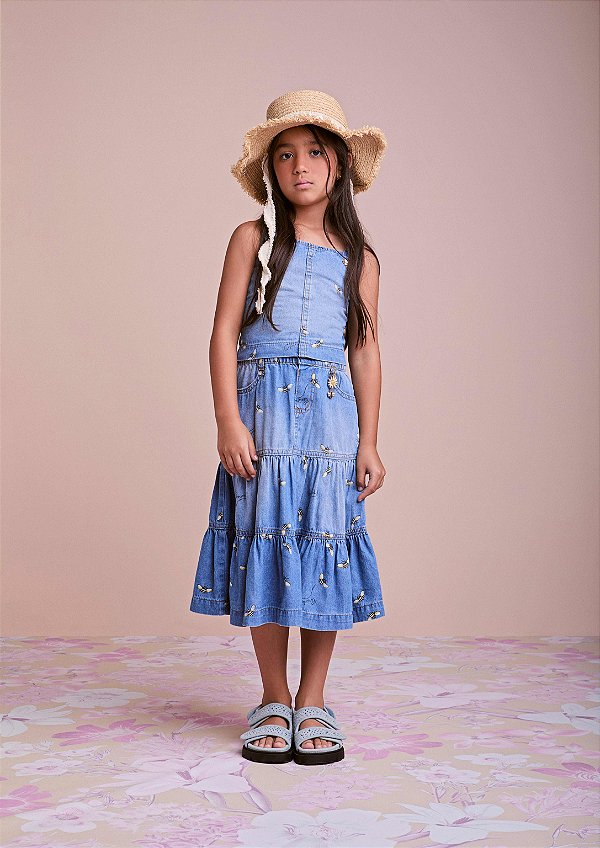 Conjunto Infantil Jeans Abelhinhas Anime