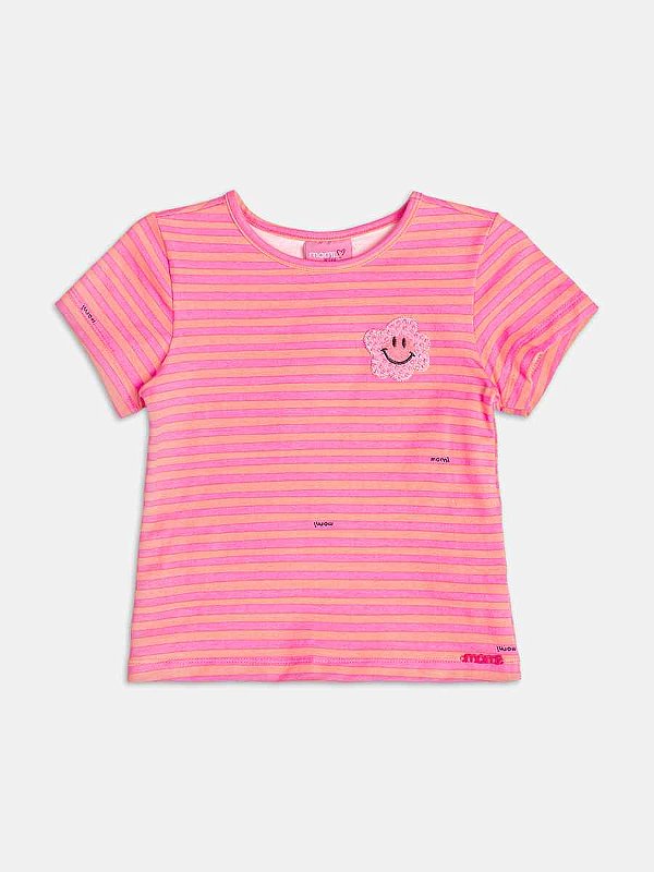 Blusa Infantil Neon Listras Momi