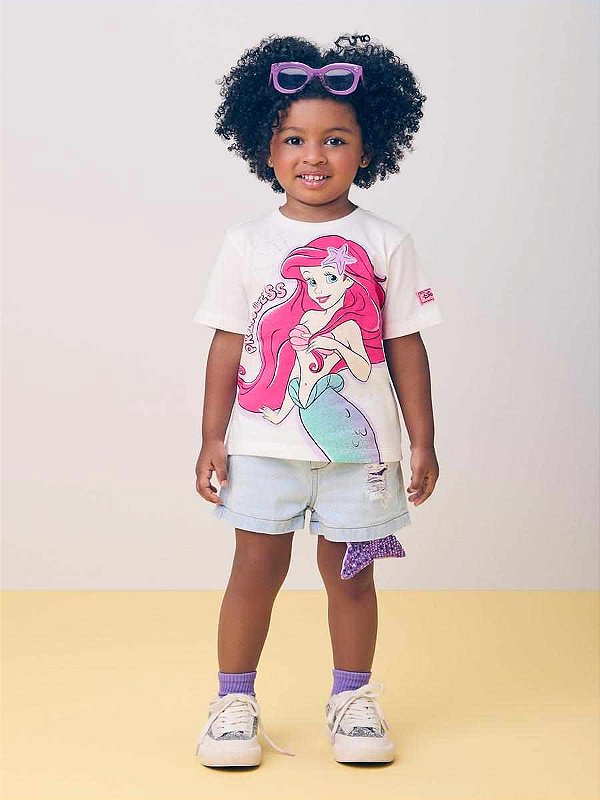 Blusa Infantil Ariel Princess Momi