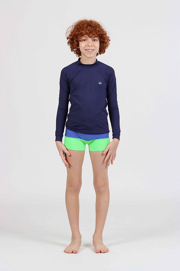 Blusa Protecao Infantil  Uv Marinho Siri Kids