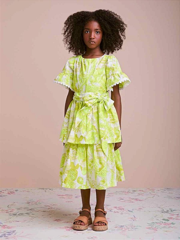 Vestido Infantil Fruts Hachuradas Anime