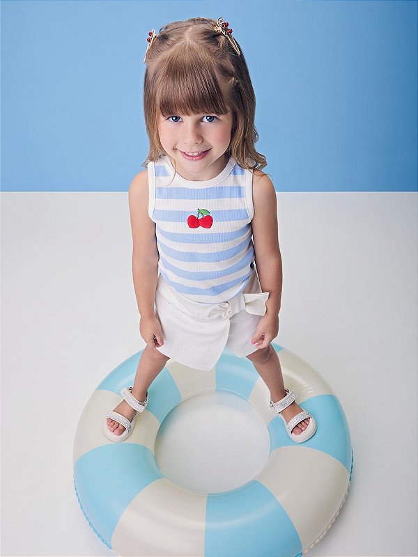 Regata Infantil Listrada Azul Momi