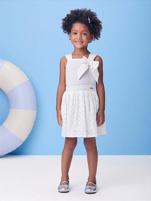 Conjunto Infantil Regata E Saia Laise Momi