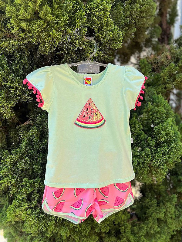Conjunto Infantil Melancia Jaca Lele