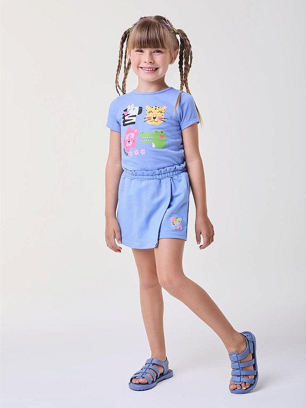 Conjunto Infantil Azul Animais Bimbi