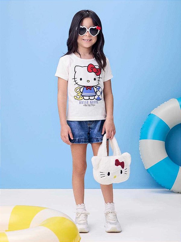 Shorts Jeans Infantil Abertura Cos Momi
