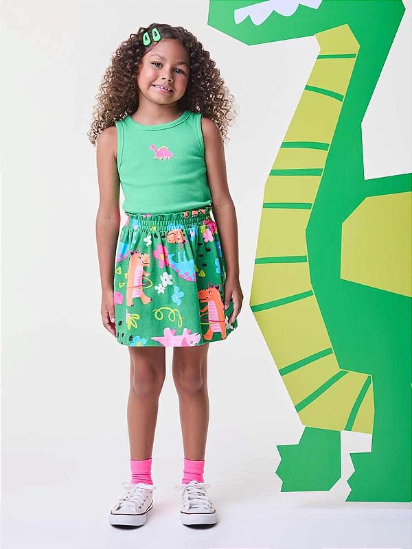 Conjunto Infantil Verde Dinossauros Bimbi