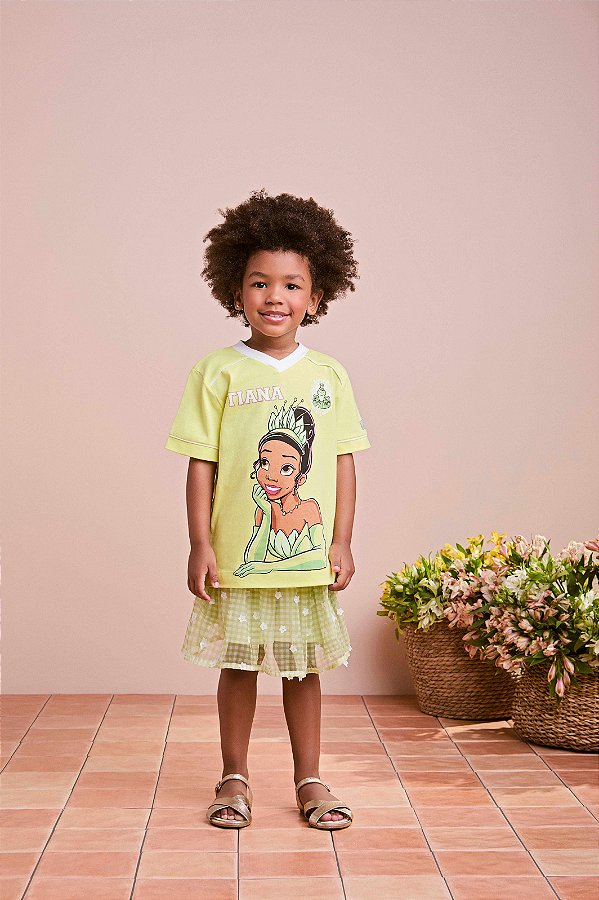 Blusa Infantil Tiana A Princesa E O Sapo Anime