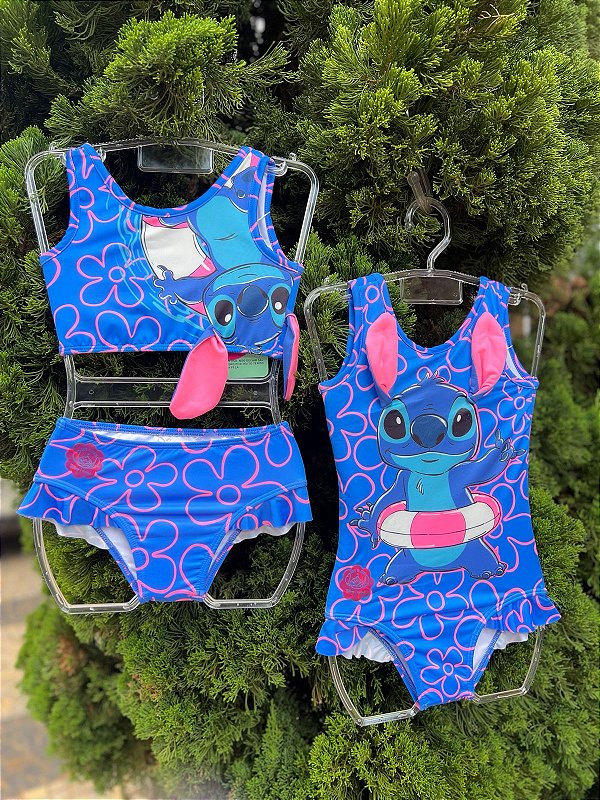 Maio Infantil Stitch Com Orelhas Anime