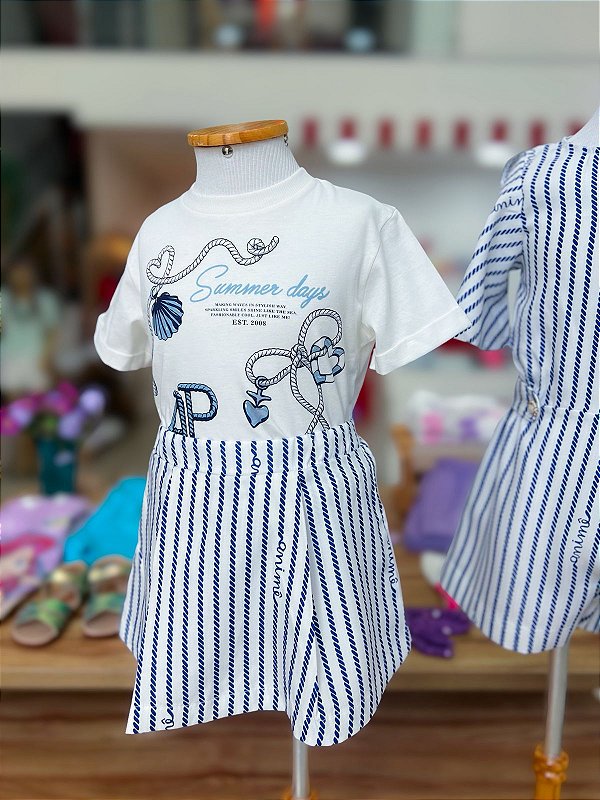 Conjunto Infantil Listra De Giz Anime