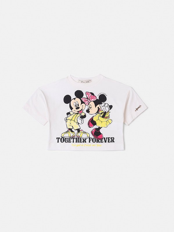 Blusa Infantil Mickey E Minnie Together Anime