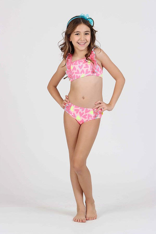 Biquini Infantil Maria Est Love Siri Kids