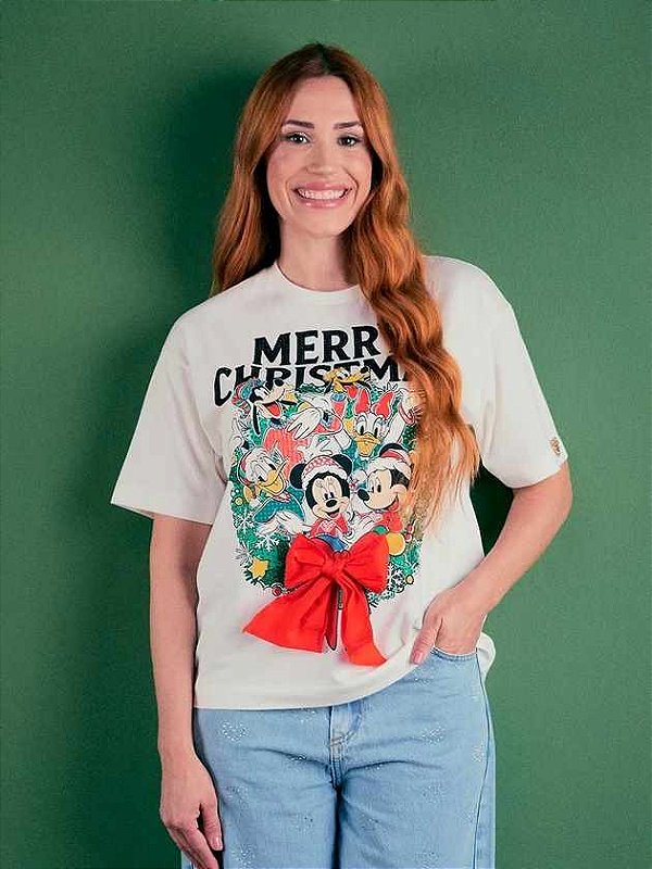 Tshirt Adulto Guirlanda Mickey E Amigos Anime