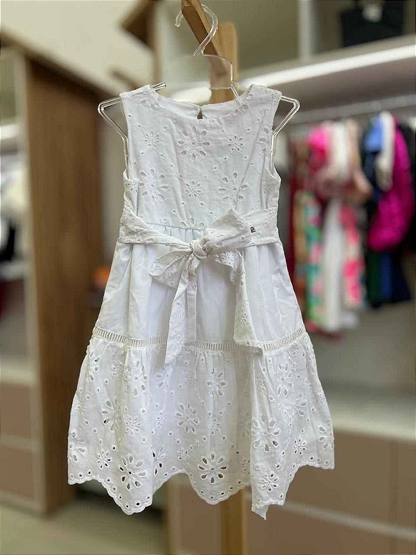 Vestido Infantil Laise Com Laco