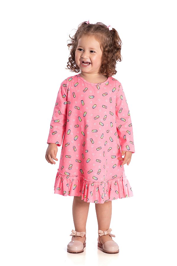 Vestido Infantil Marshimellow Jaca Lele