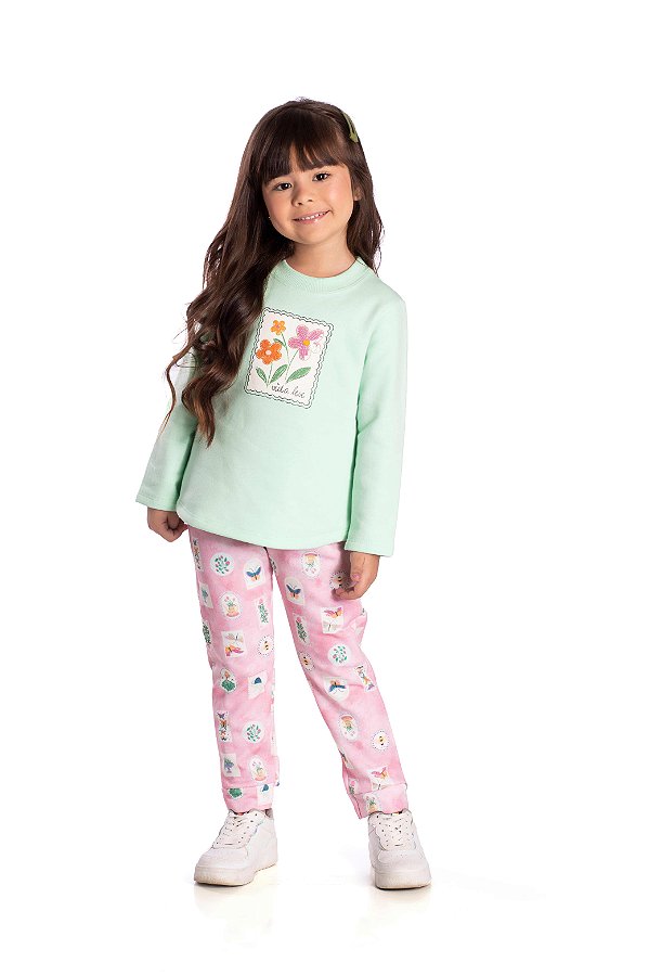 Conjunto Moletom Infantil Vida Leve Jaca Lele
