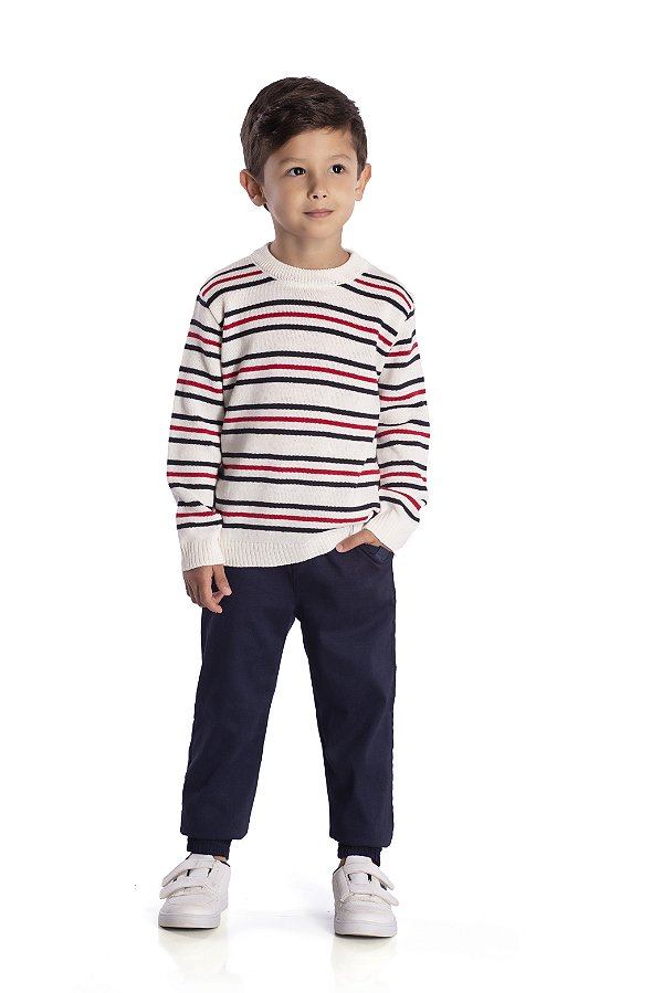 Conjunto Infantil Sueter Tricot Nini E Bambine