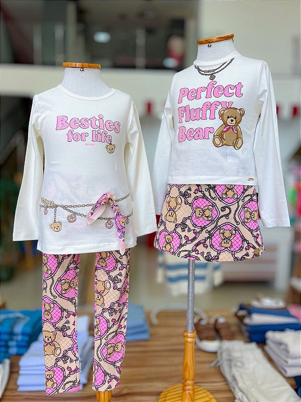 Conjunto Infantil Ursinhos Besties Momi