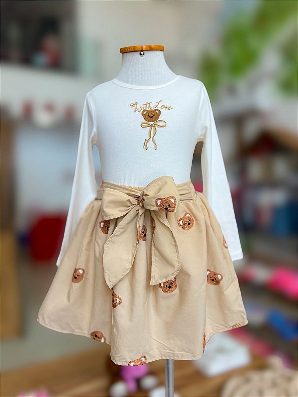 Conjunto Infantil Ursinhos Laço Momi