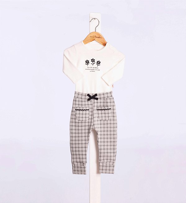 Conjunto Bebe A Flor Que Faltava Nini Bambine