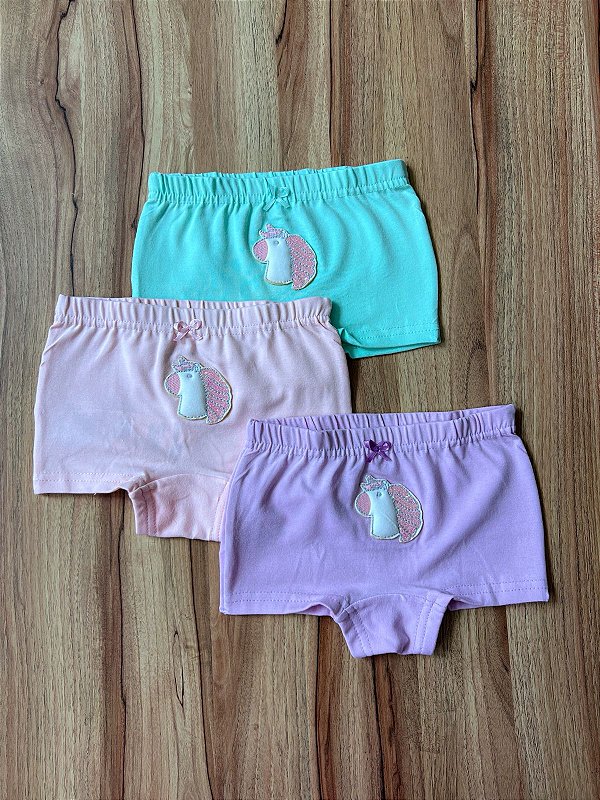 Kit Calcinha Unicórnio Nini Bambine