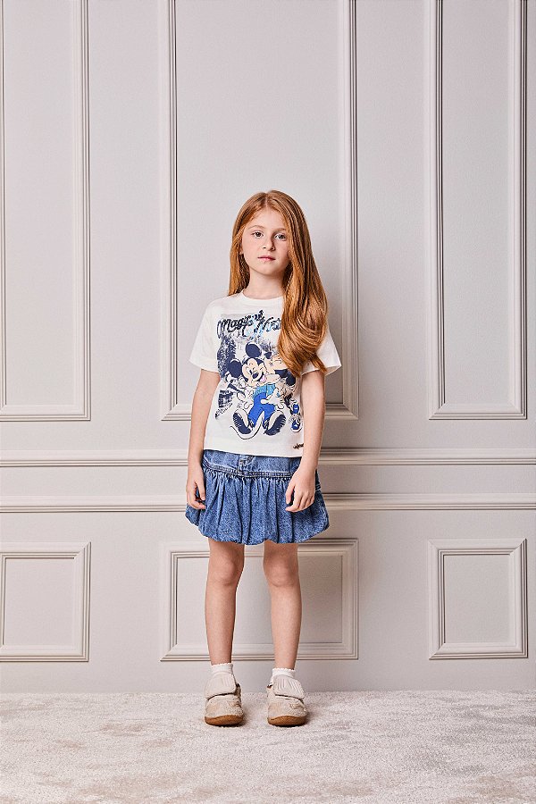 Blusa Infantil Minnie Mickey Magical Anime