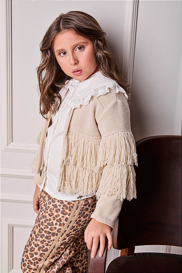 Casaco Infantil Trico Cru Anime