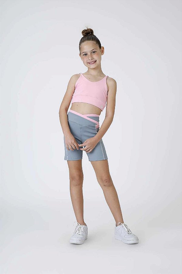 Top Fitness Infantil Ballet Rosa Siri