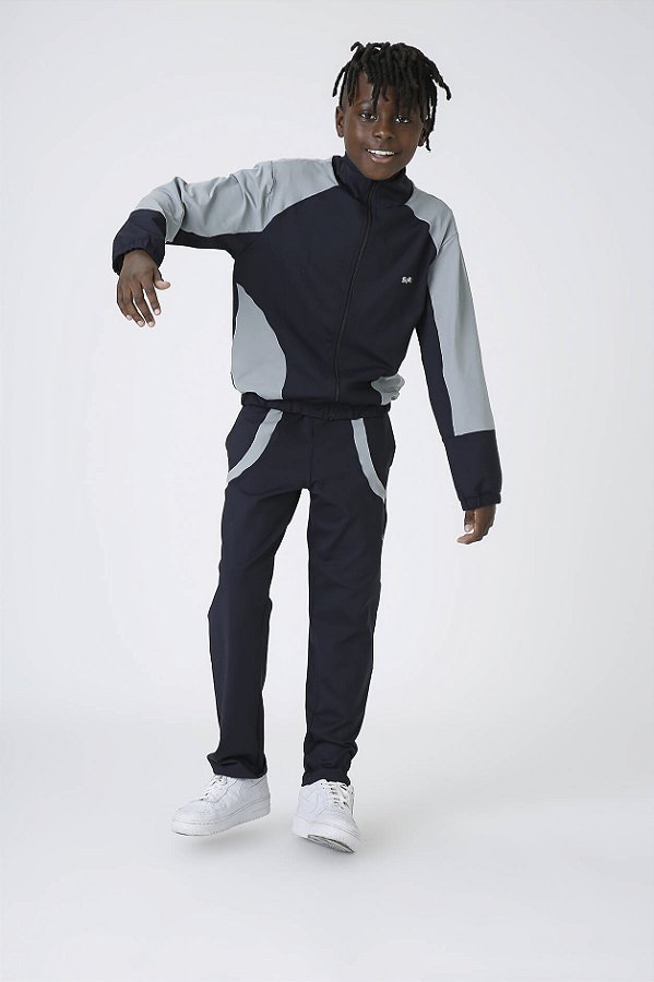 Conjunto Sport Infantil Preto/cinza Siri