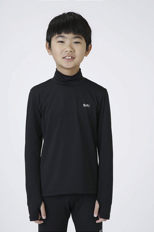 Blusa Infantil Termica Preta Siri