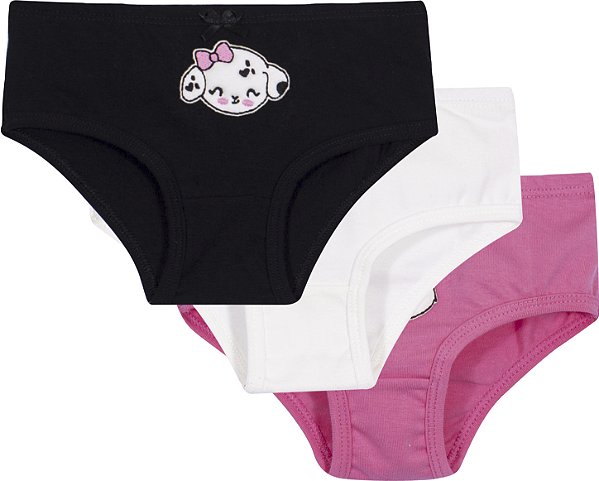 Kit Calcinha Infantil Pets Nini Bambine