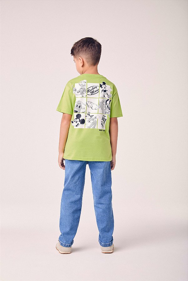 Camiseta Infantil Mickey E Migos Costas Youccie