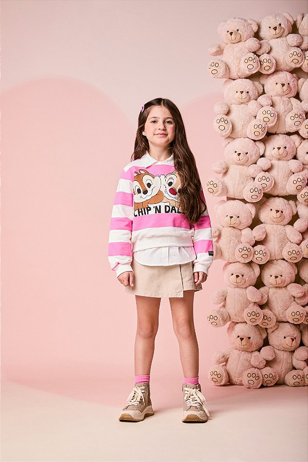 Blusa Infantil Listras Tico E Teco Momi