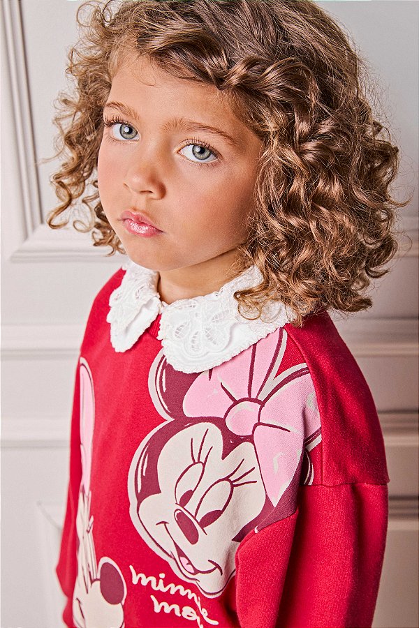 Conjunto De Moletom Minnie Vermelho Anime