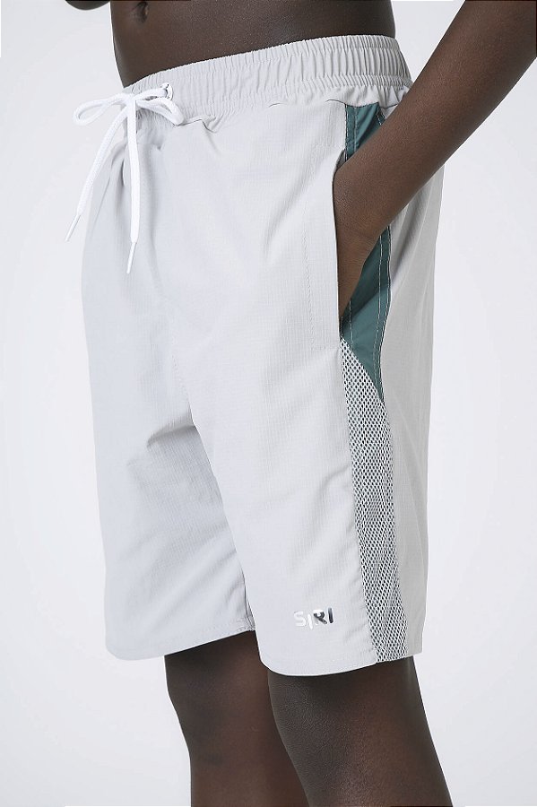Bermuda Esportiva Arthur Cinza/verde Siri