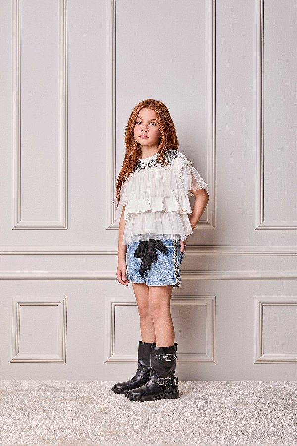 Shorts Jeans Infantil Laco Anime