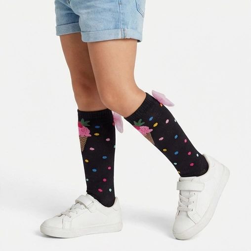 Meia Sorvete Poa 3/4 Cantarola