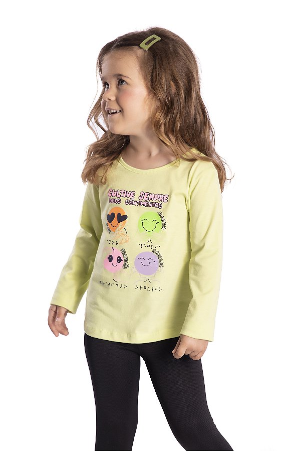 Blusa Infantil Cultive Flores