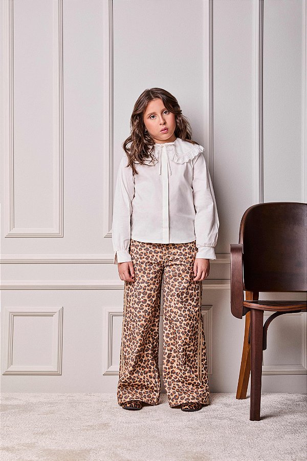 Calça Infantil Animal Print Onca Anime