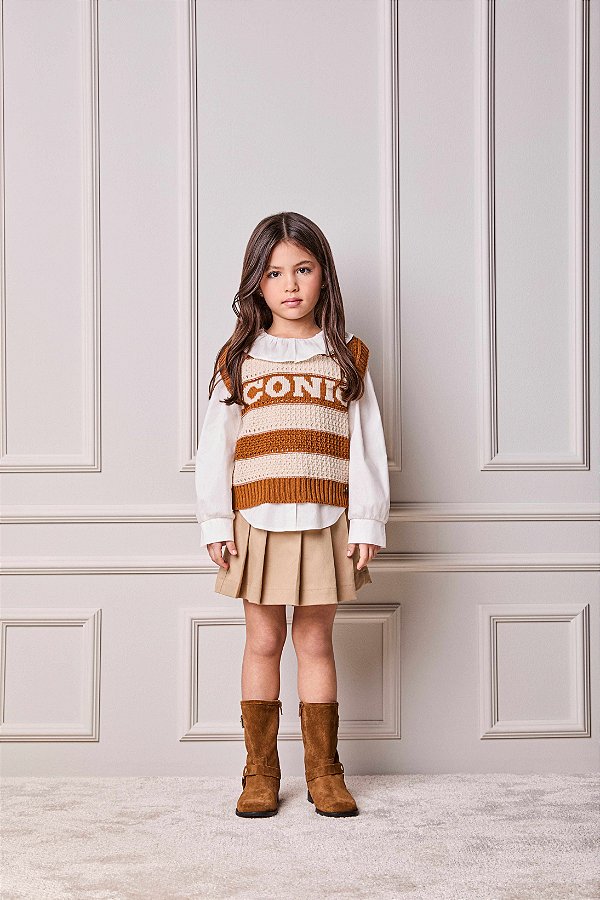 Colete Trico Infantil Toffee Iconic Anime