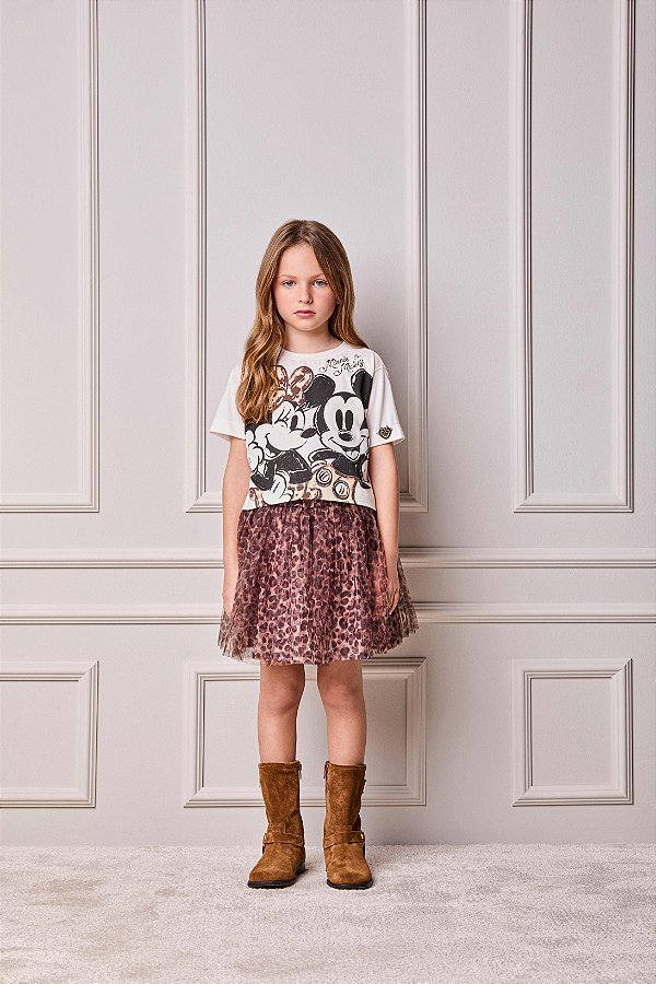 Conjunto Infantil Disney Animal Print Anime