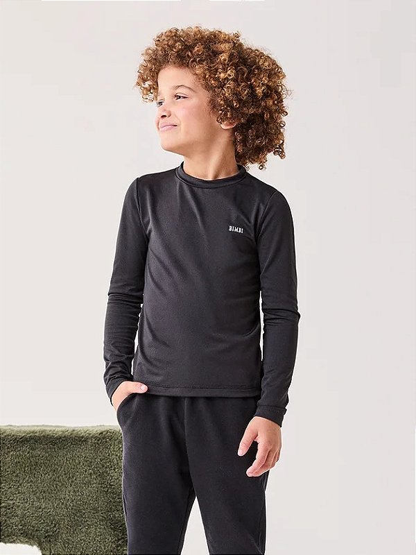 Camiseta Infantil Malha Azul Marinho Bimbi