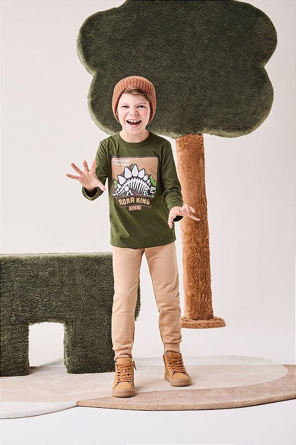Conjunto Infantil T Rex Bones Bimbi