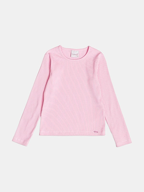 Blusa Infantil Basica Rosa Barbie Momi