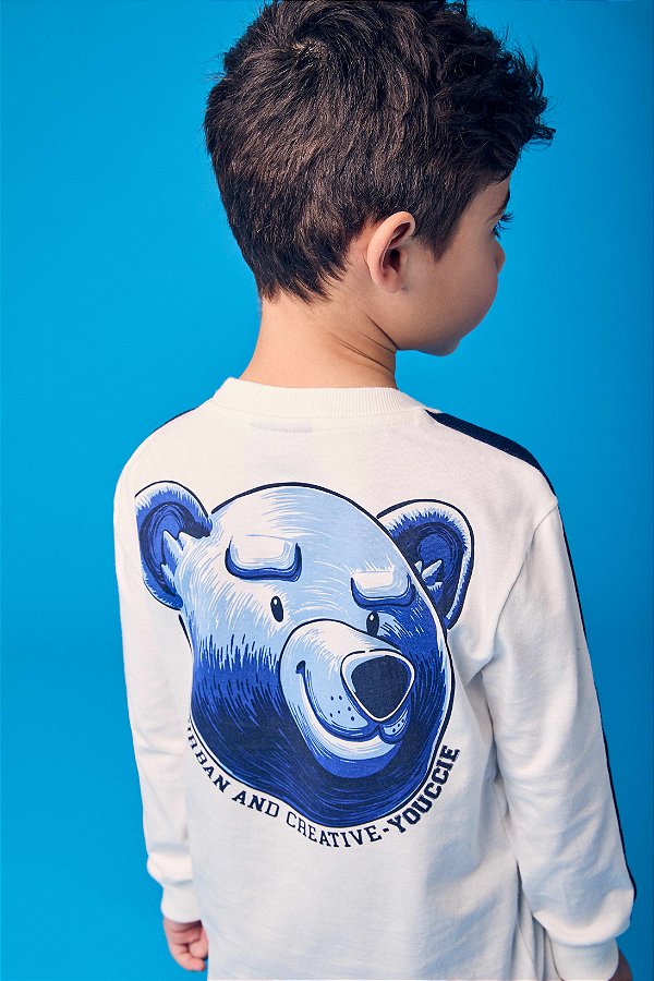 T-shirt Infantil Com Estampa Youccie Perola