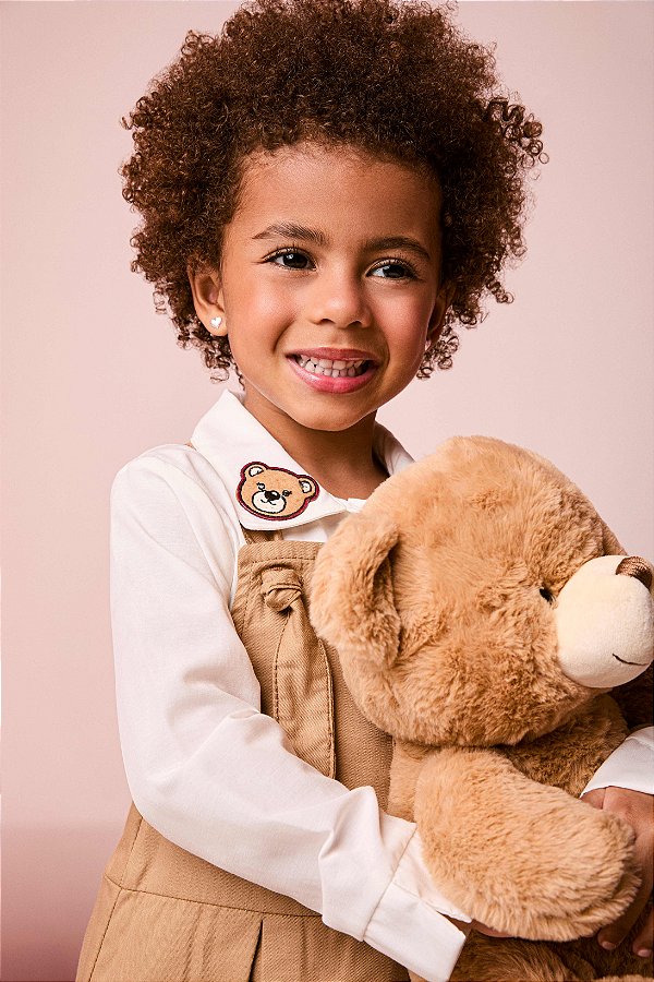 Camisa Infantil Com Patchs Off White Momi