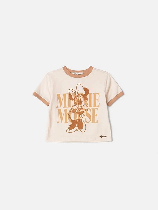 Blusa Minnie Infantil Bege Vanilla Anime
